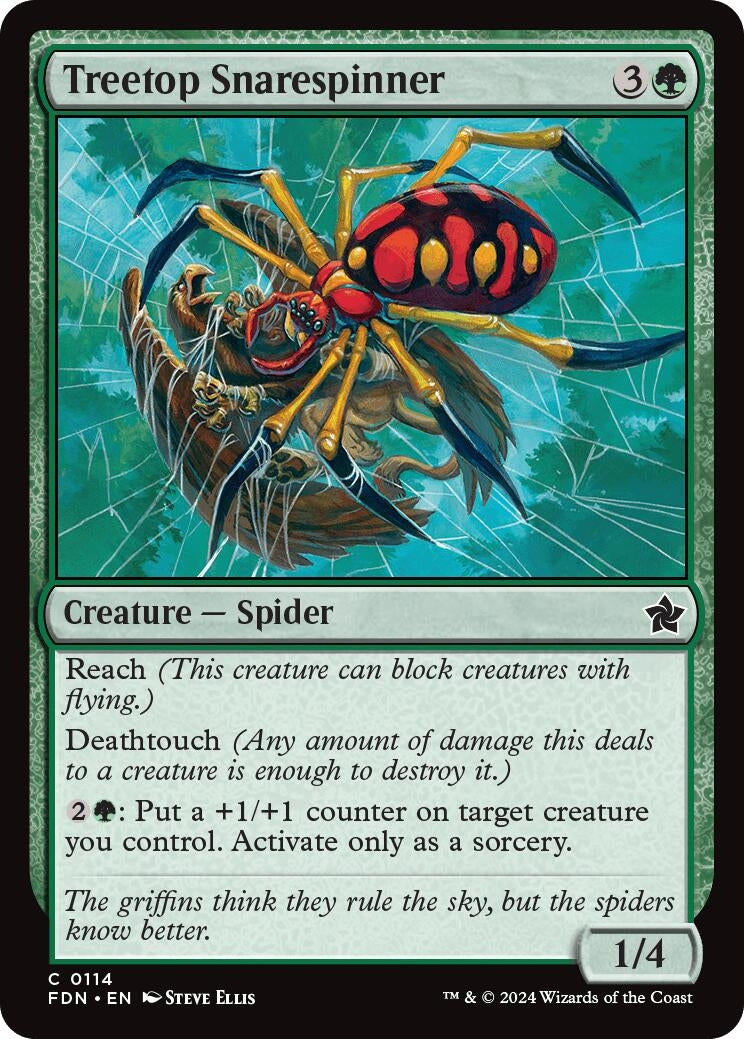 Image for Treetop Snarespinner (114) - Magic: The Gathering