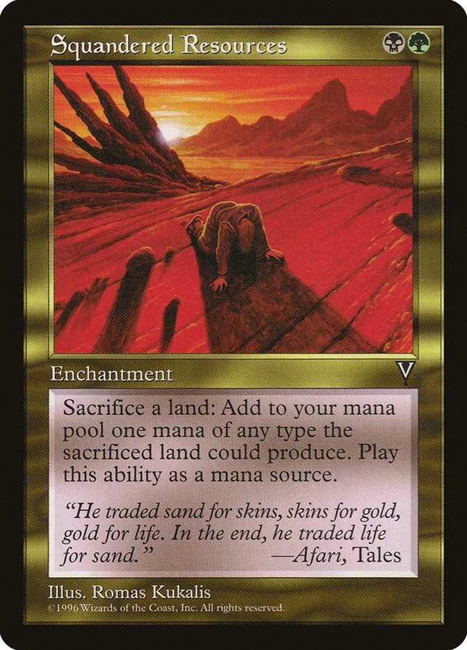 Image for Squandered Resources - Magic: The Gathering