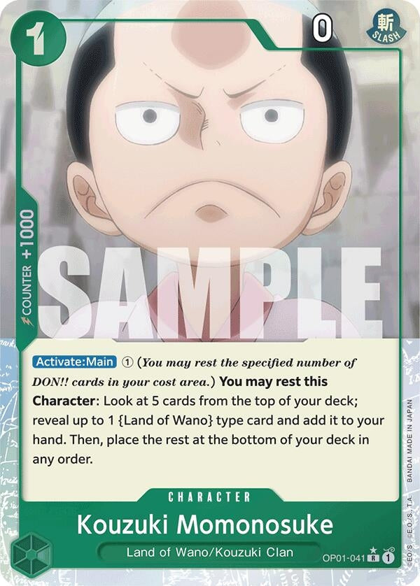 Image for Kouzuki Momonosuke (Full Art) (OP01-041) - One Piece Card Game