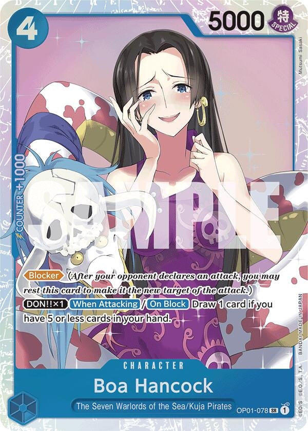 Image for Boa Hancock (OP01-078) (Reprint) (OP01-078) - One Piece Card Game