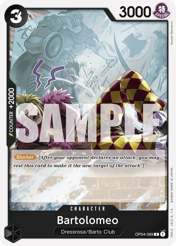 Image for Bartolomeo (OP04-089) (Reprint) (OP04-089) - One Piece Card Game