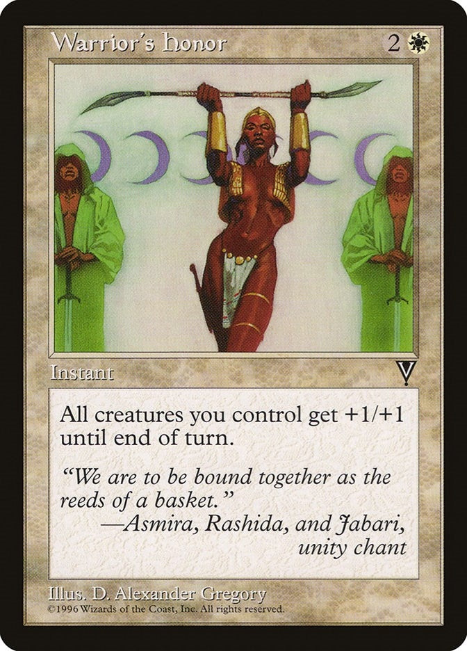 Image for Warrior's Honor - Magic: The Gathering