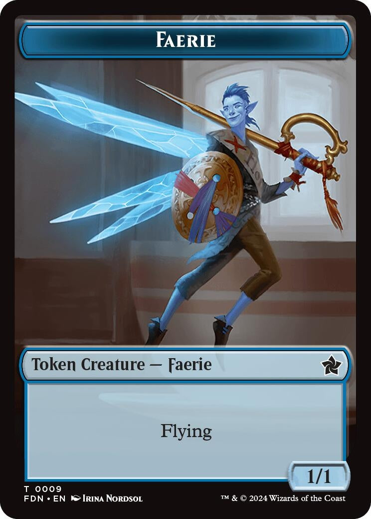 Image for Faerie // Zombie Double-Sided Token (9 // 15) - Magic: The Gathering