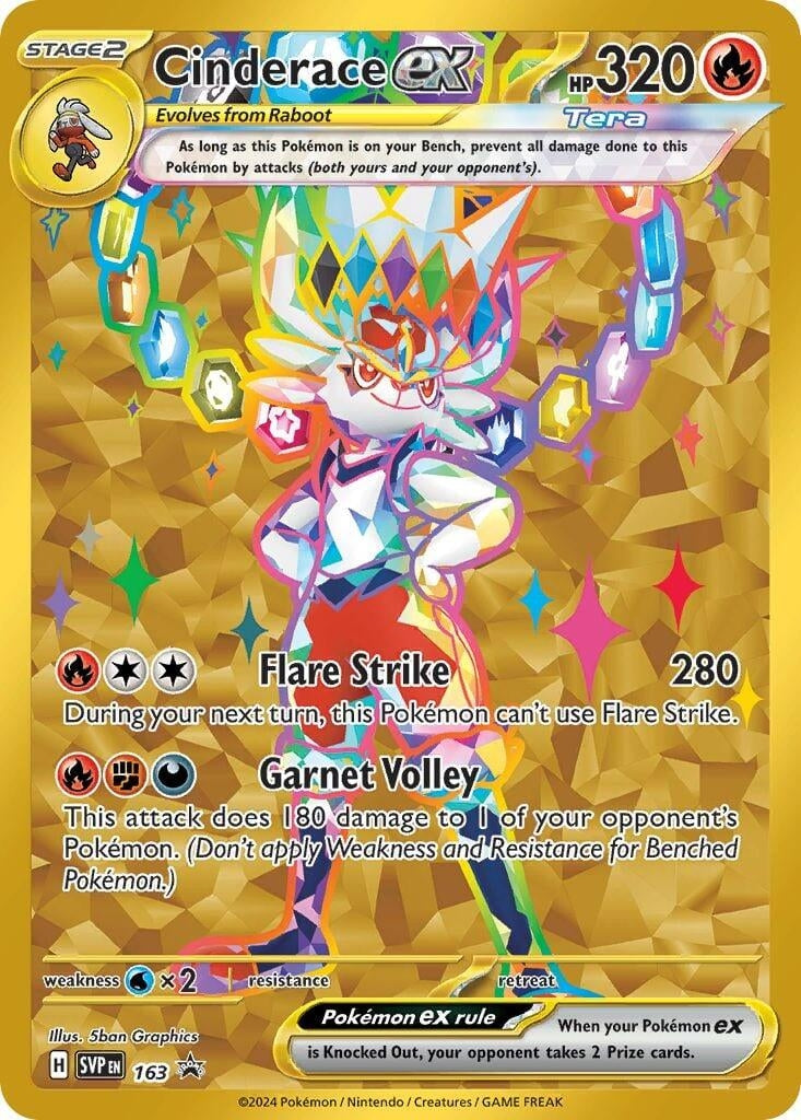 Image for Cinderace ex - 163 (163) - Pokemon