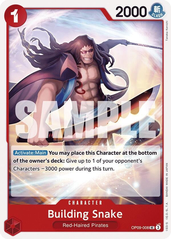Image for Building Snake (OP09-008) - One Piece Card Game