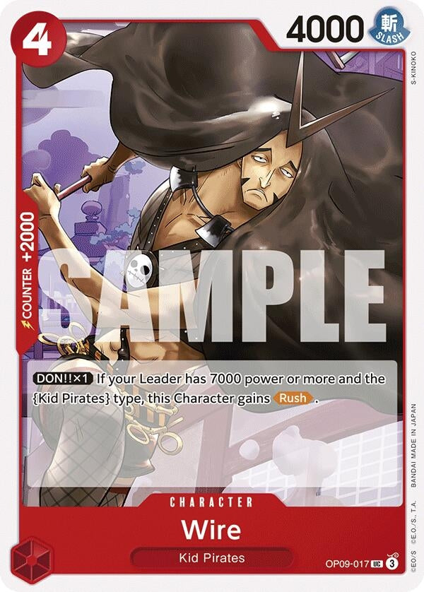 Image for Wire (OP09-017) - One Piece Card Game