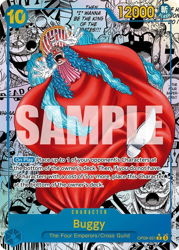 Image for Buggy (051) (Manga) (OP09-051) - One Piece Card Game