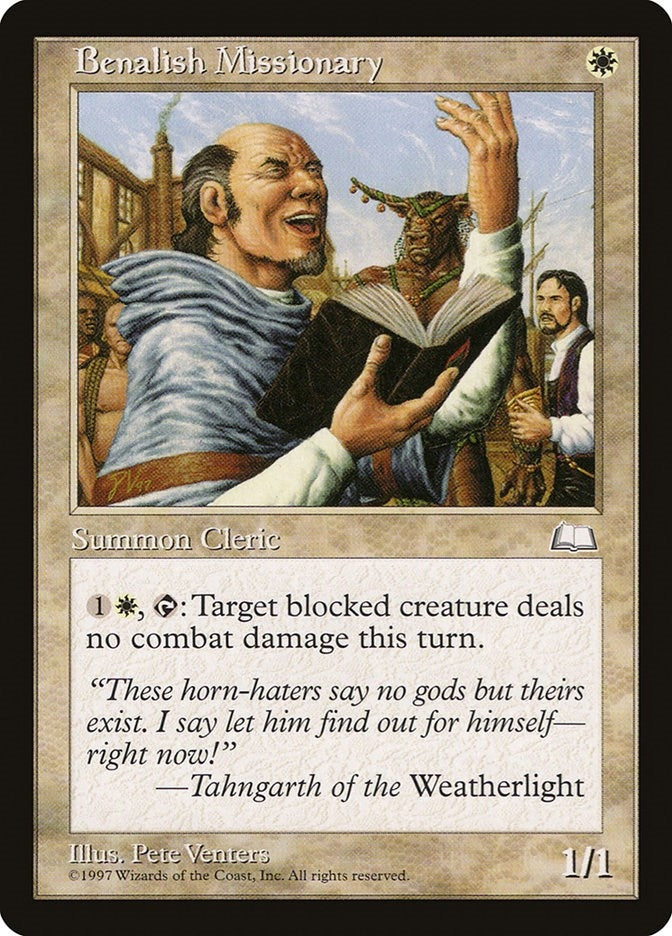 Image for Benalish Missionary - Magic: The Gathering