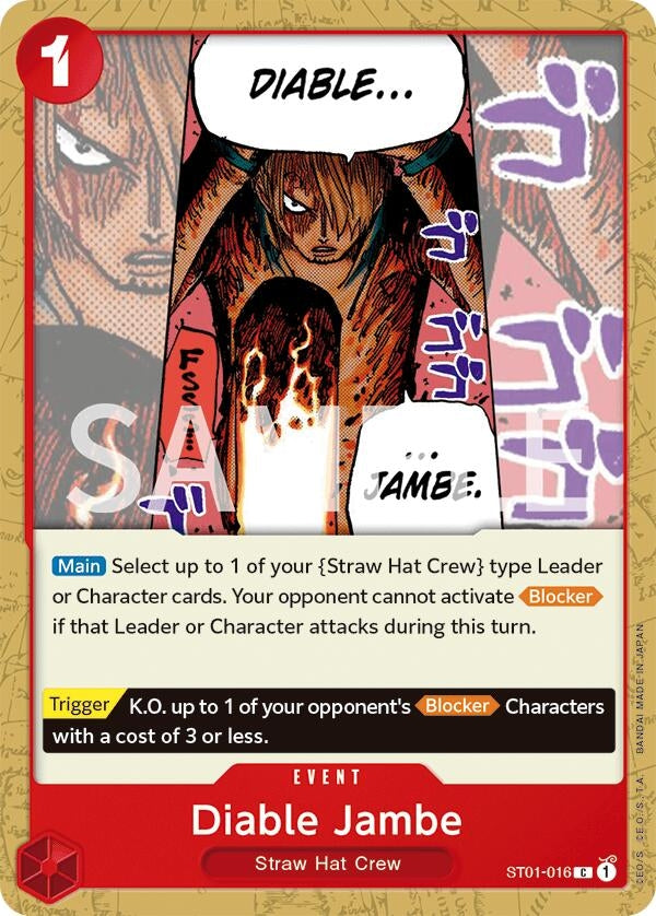 Image for Diable Jambe (ST01-016) - One Piece Card Game