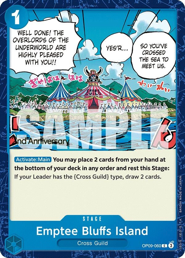 Image for Emptee Bluffs Island (OP09-060) - One Piece Card Game