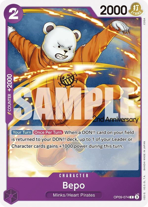 Image for Bepo (OP09-074) - One Piece Card Game