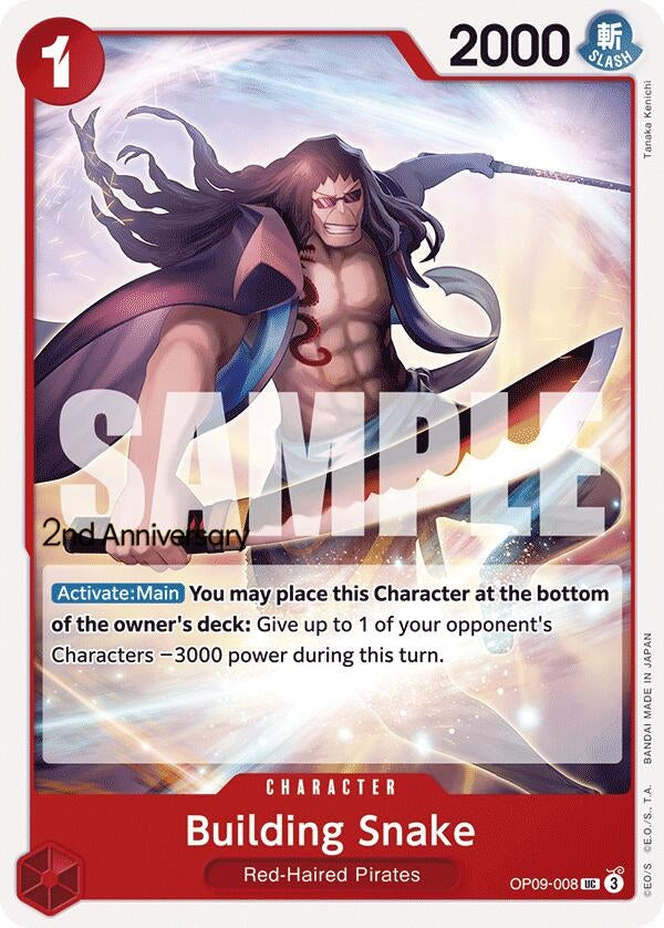 Image for Building Snake (OP09-008) - One Piece Card Game