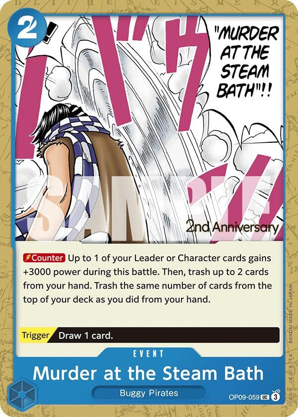 Image for Murder at the Steam Bath (OP09-059) - One Piece Card Game