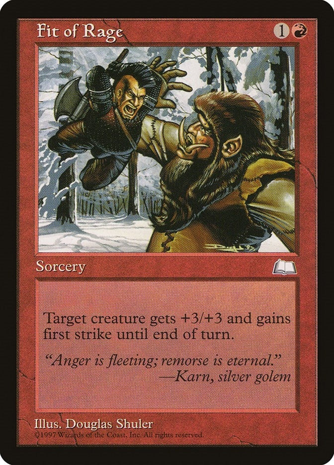 Image for Fit of Rage - Magic: The Gathering