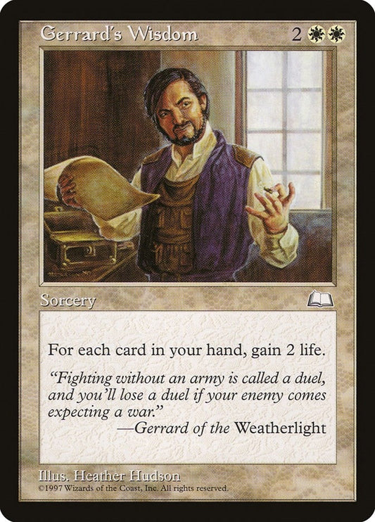 Image for Gerrard's Wisdom - Magic: The Gathering