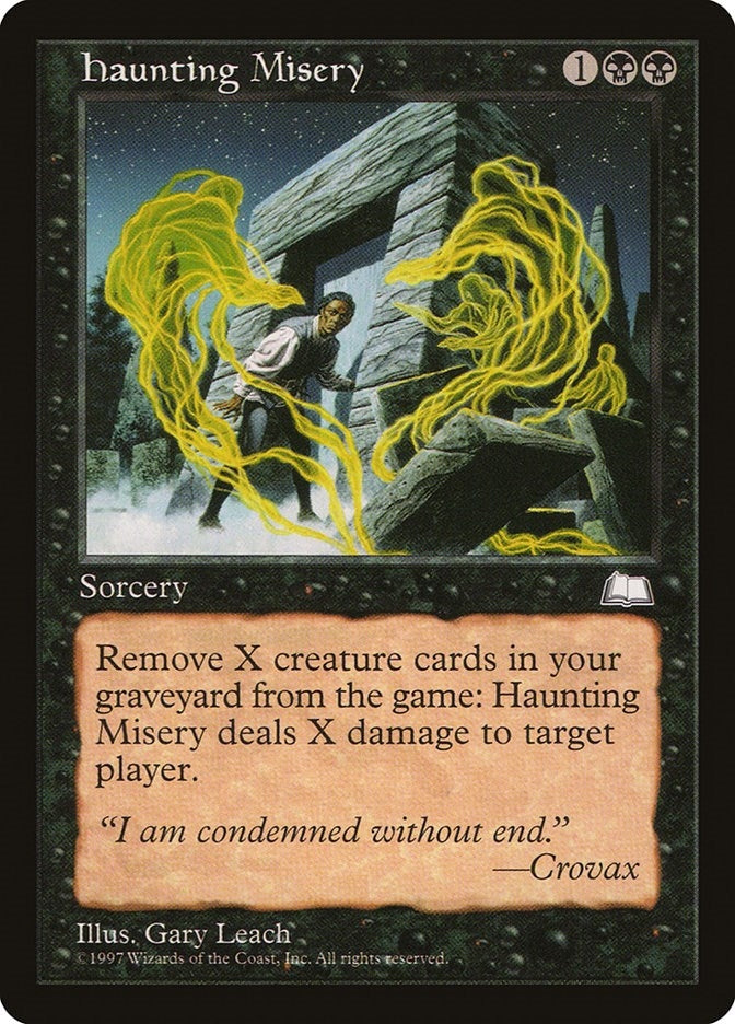 Image for Haunting Misery - Magic: The Gathering