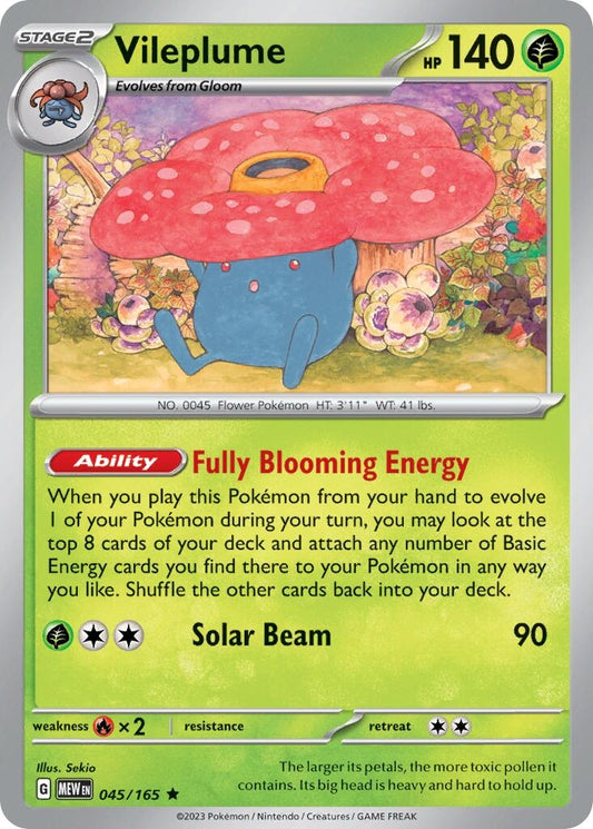 Image for Vileplume (045/165) - Pokemon