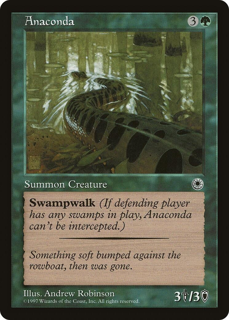 Image for Anaconda (Flavor Text) - Magic: The Gathering
