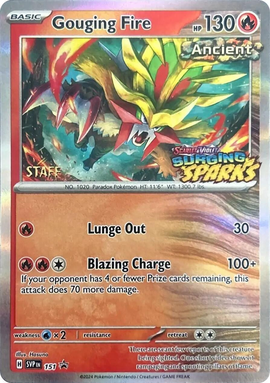 Image for Gouging Fire - 151 (Staff) (151) - Pokemon