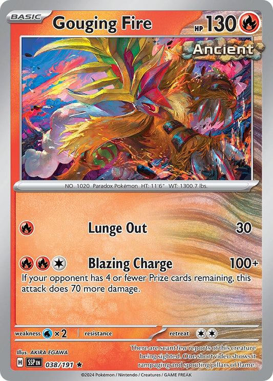 Image for Gouging Fire (038/191) - Pokemon