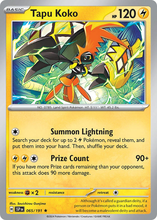 Image for Tapu Koko (065/191) - Pokemon