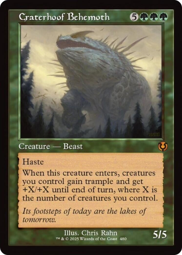 Image for Craterhoof Behemoth (Retro Frame) (480) - Magic: The Gathering
