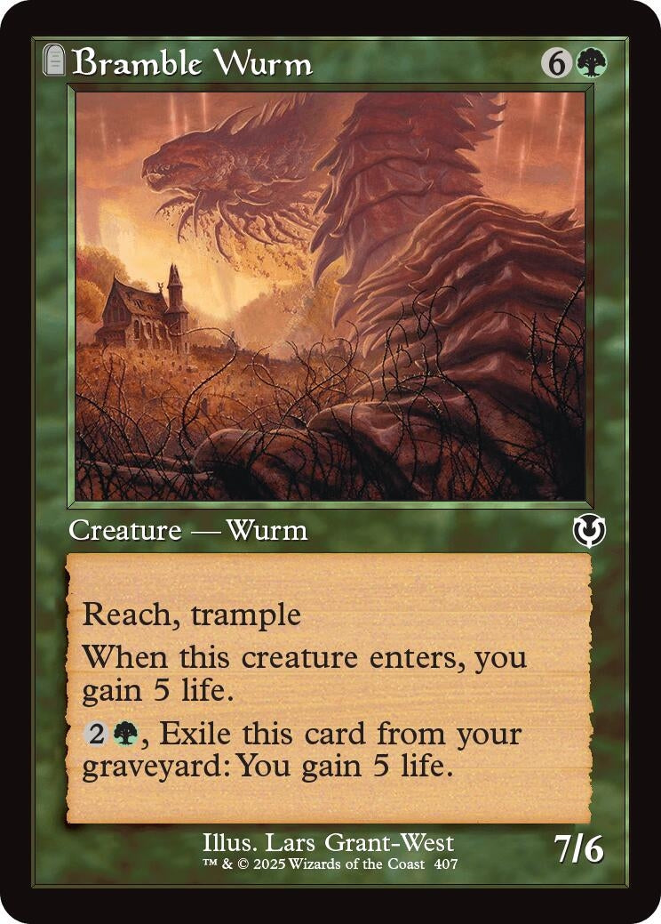 Image for Bramble Wurm (Retro Frame) (407) - Magic: The Gathering