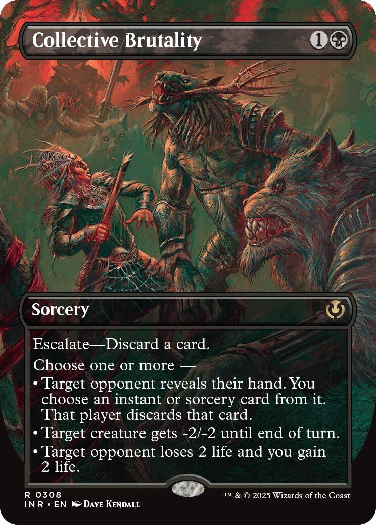Image for Collective Brutality (Borderless) (308) - Magic: The Gathering