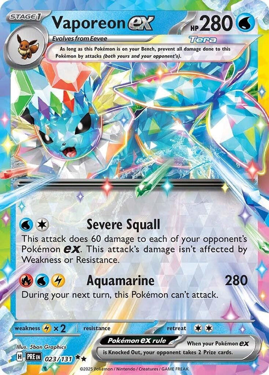 Image for Vaporeon ex (023/131) - Pokemon
