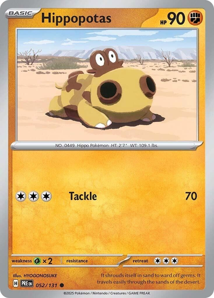 Image for Hippopotas (052/131) - Pokemon