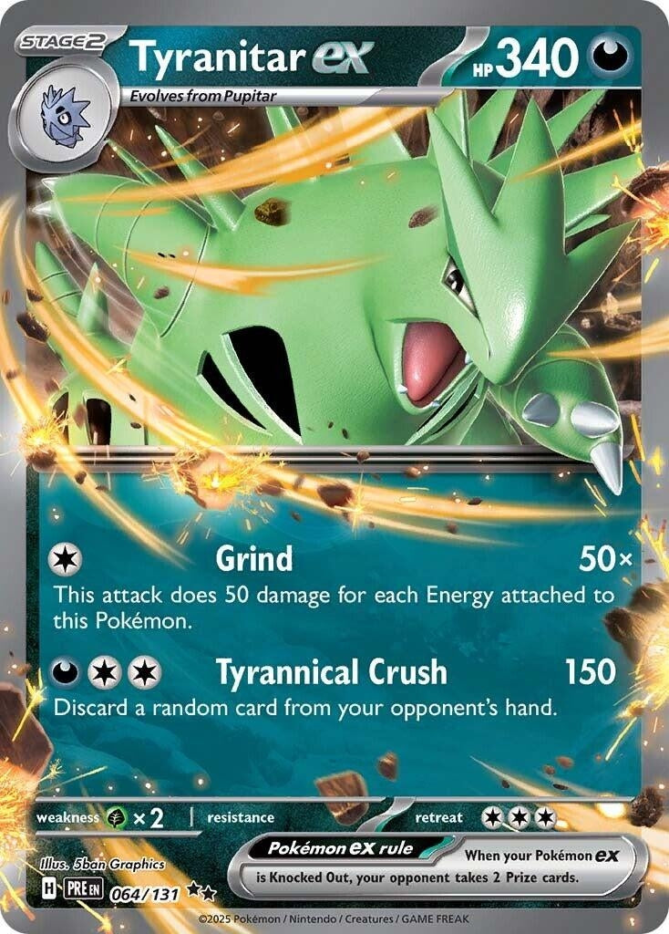 Image for Tyranitar ex (064/131) - Pokemon