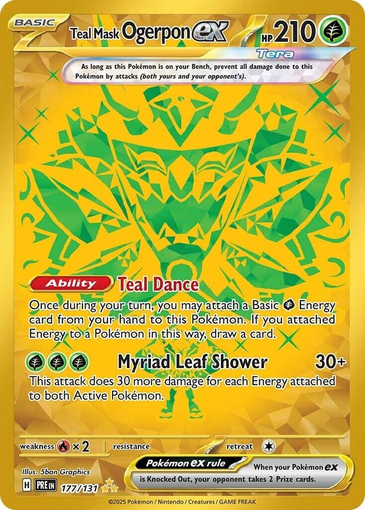 Image for Teal Mask Ogerpon ex (177/131) - Pokemon