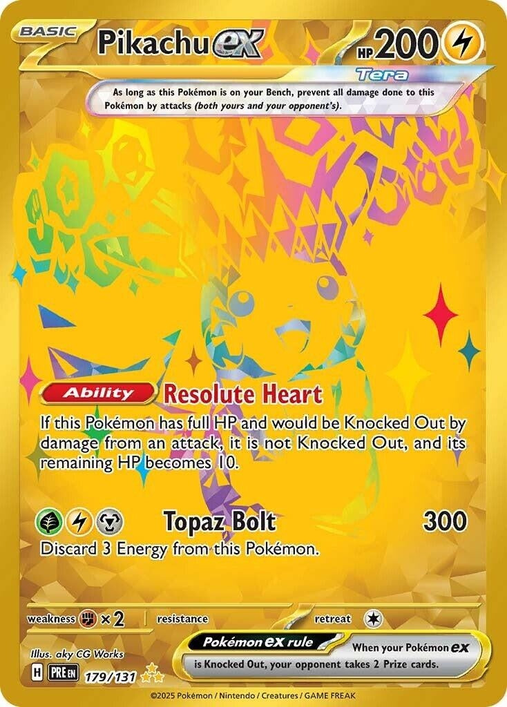 Image for Pikachu ex (179/131) - Pokemon