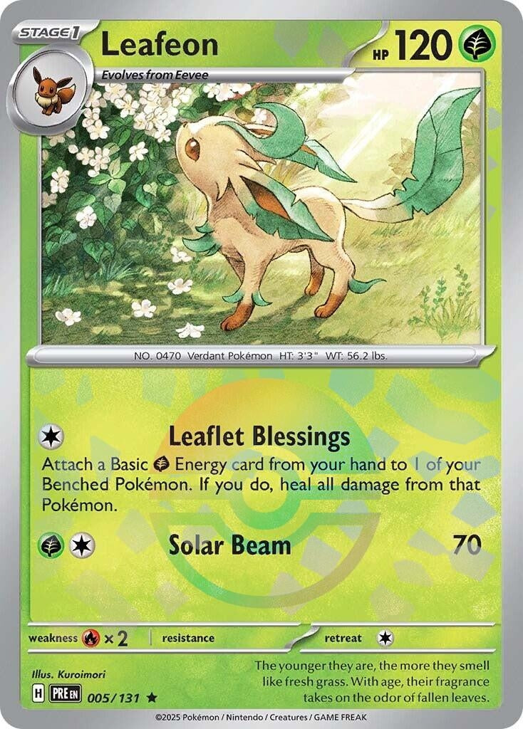 Image for Leafeon (Poke Ball Pattern) (005/131) - Pokemon