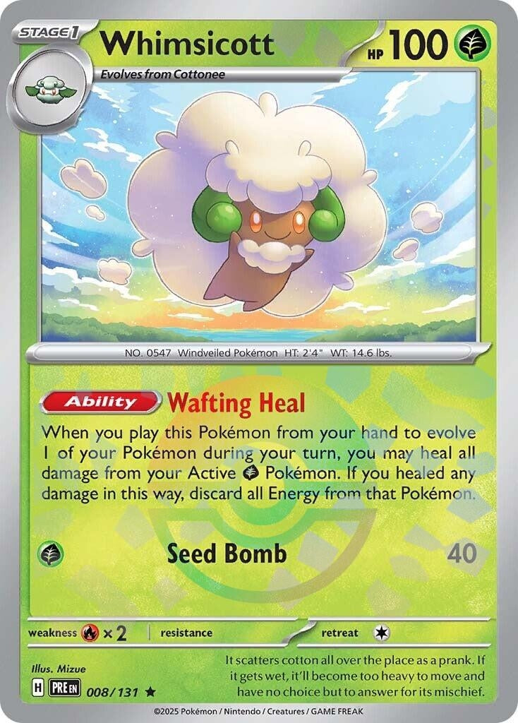 Image for Whimsicott (Poke Ball Pattern) (008/131) - Pokemon