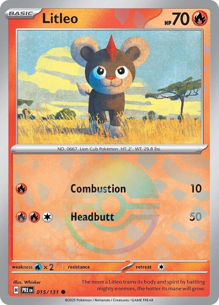 Image for Litleo (Poke Ball Pattern) (015/131) - Pokemon