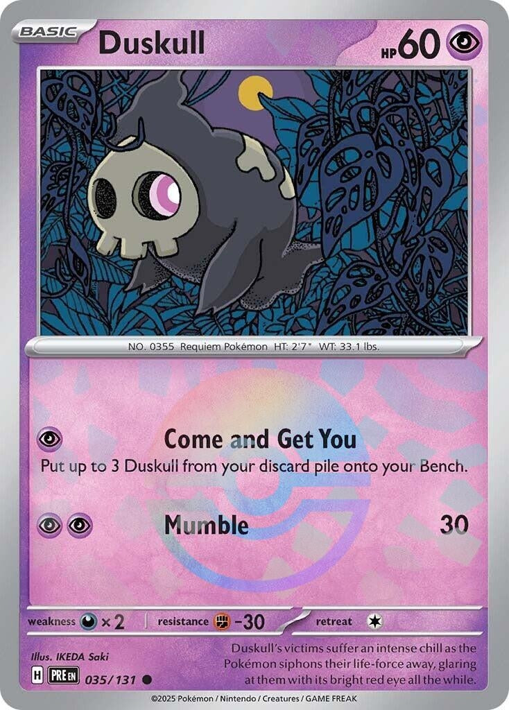 Image for Duskull (Poke Ball Pattern) (035/131) - Pokemon
