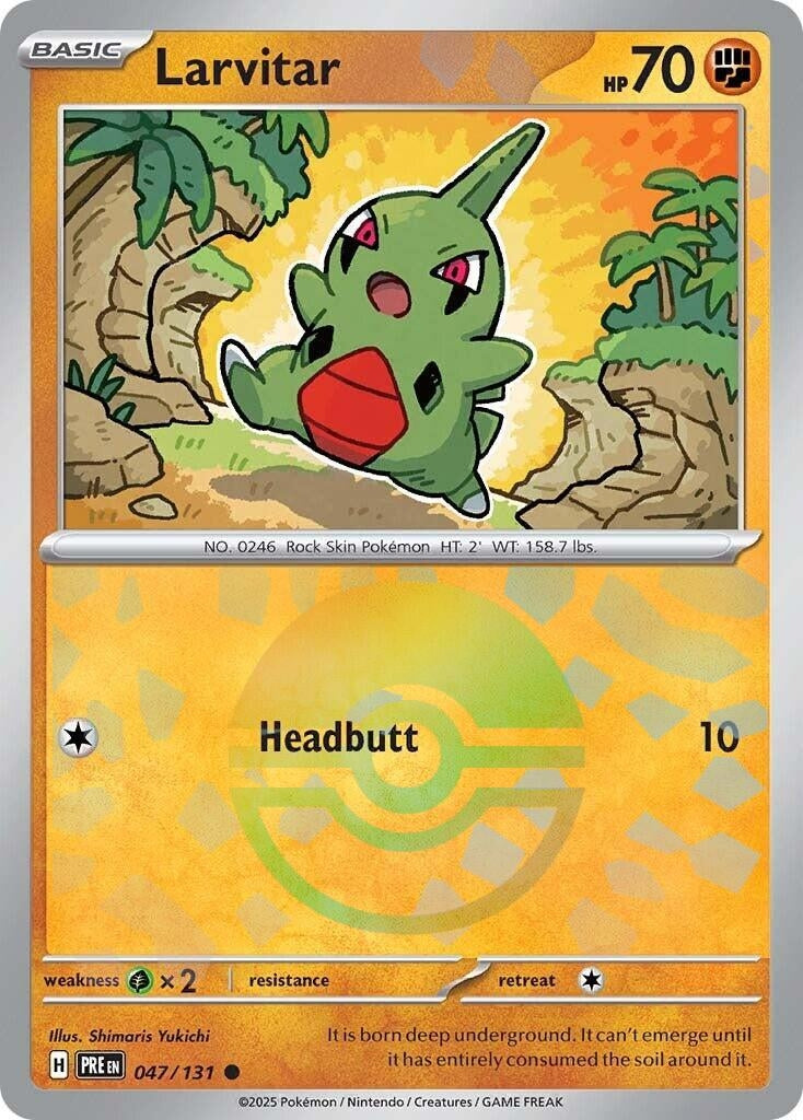 Image for Larvitar (Poke Ball Pattern) (047/131) - Pokemon