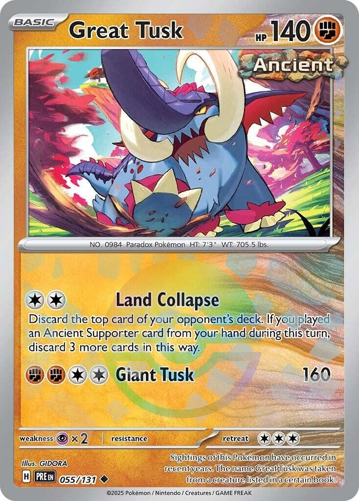 Image for Great Tusk (Poke Ball Pattern) (055/131) - Pokemon