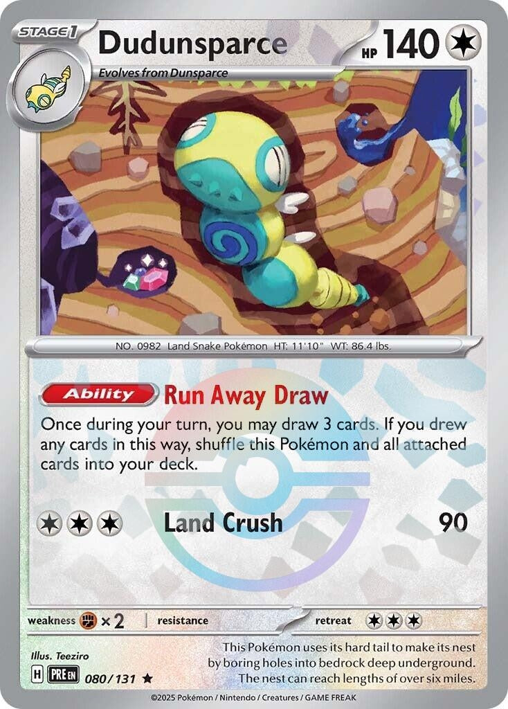 Image for Dudunsparce (Poke Ball Pattern) (080/131) - Pokemon