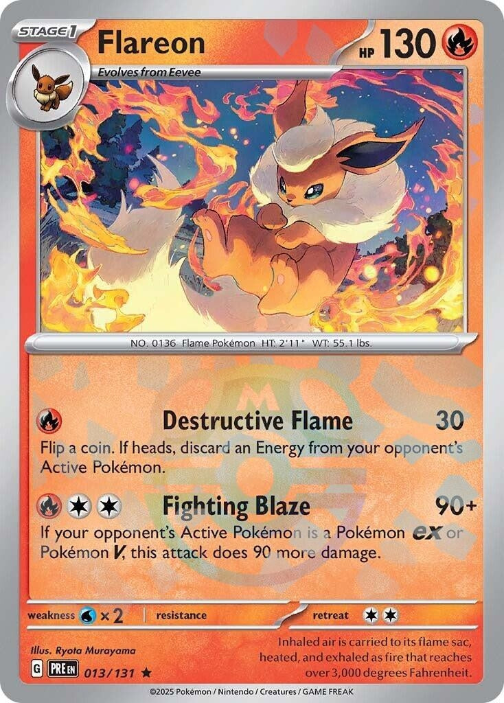 Image for Flareon (Master Ball Pattern) (013/131) - Pokemon
