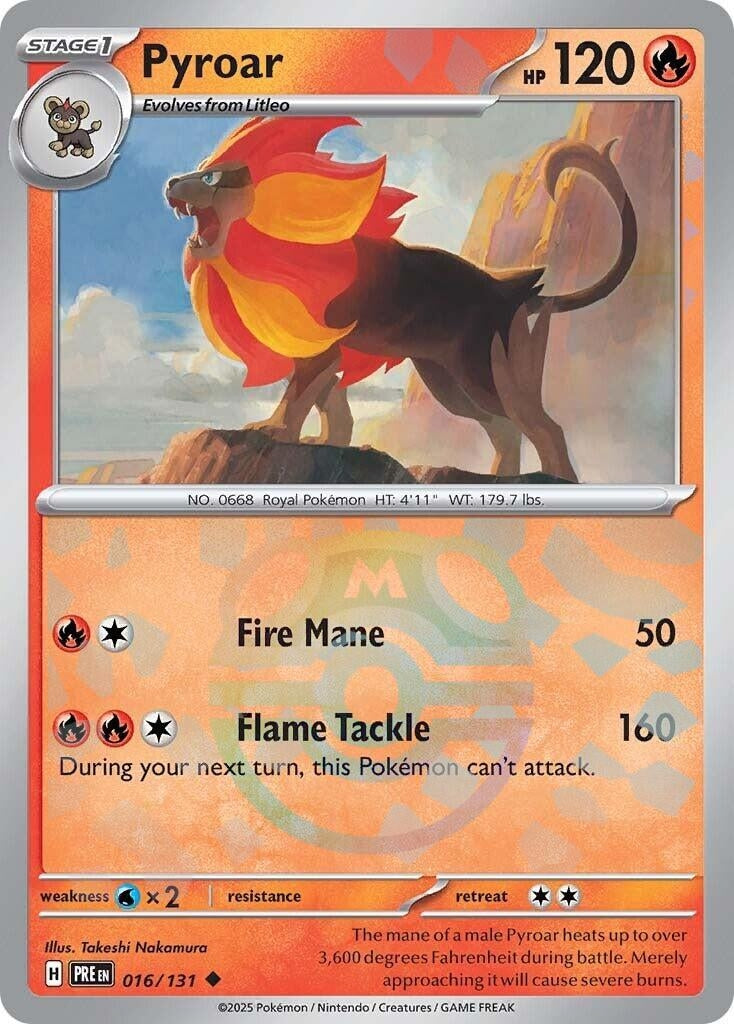 Image for Pyroar (Master Ball Pattern) (016/131) - Pokemon