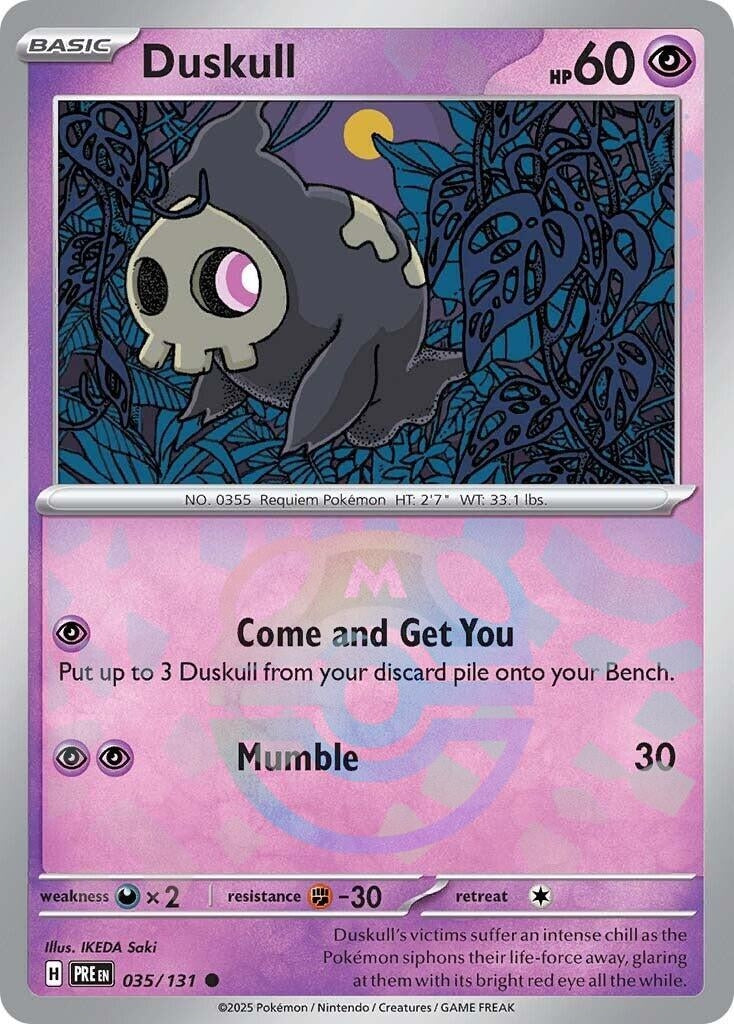 Image for Duskull (Master Ball Pattern) (035/131) - Pokemon