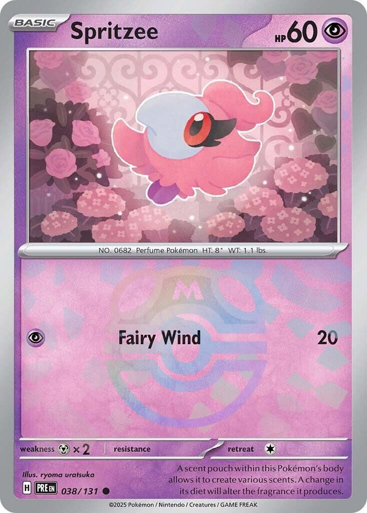 Image for Spritzee (Master Ball Pattern) (038/131) - Pokemon