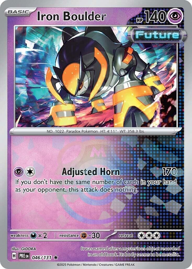 Image for Iron Boulder (Master Ball Pattern) (046/131) - Pokemon