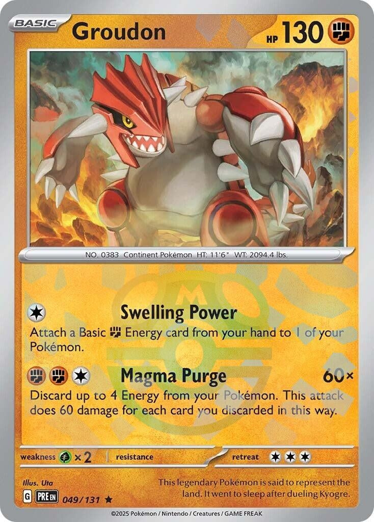 Image for Groudon (Master Ball Pattern) (049/131) - Pokemon