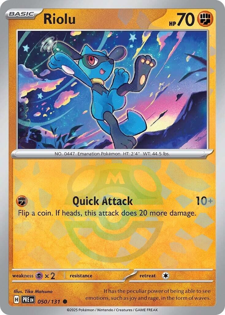 Image for Riolu (Master Ball Pattern) (050/131) - Pokemon
