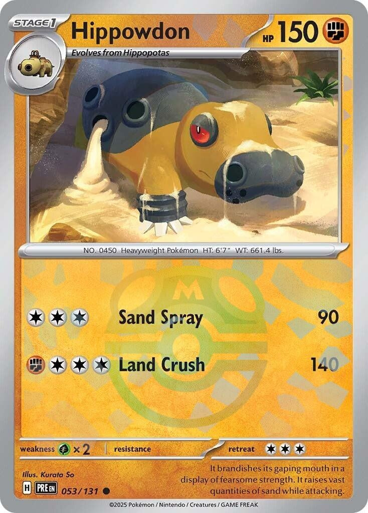 Image for Hippowdon (Master Ball Pattern) (053/131) - Pokemon