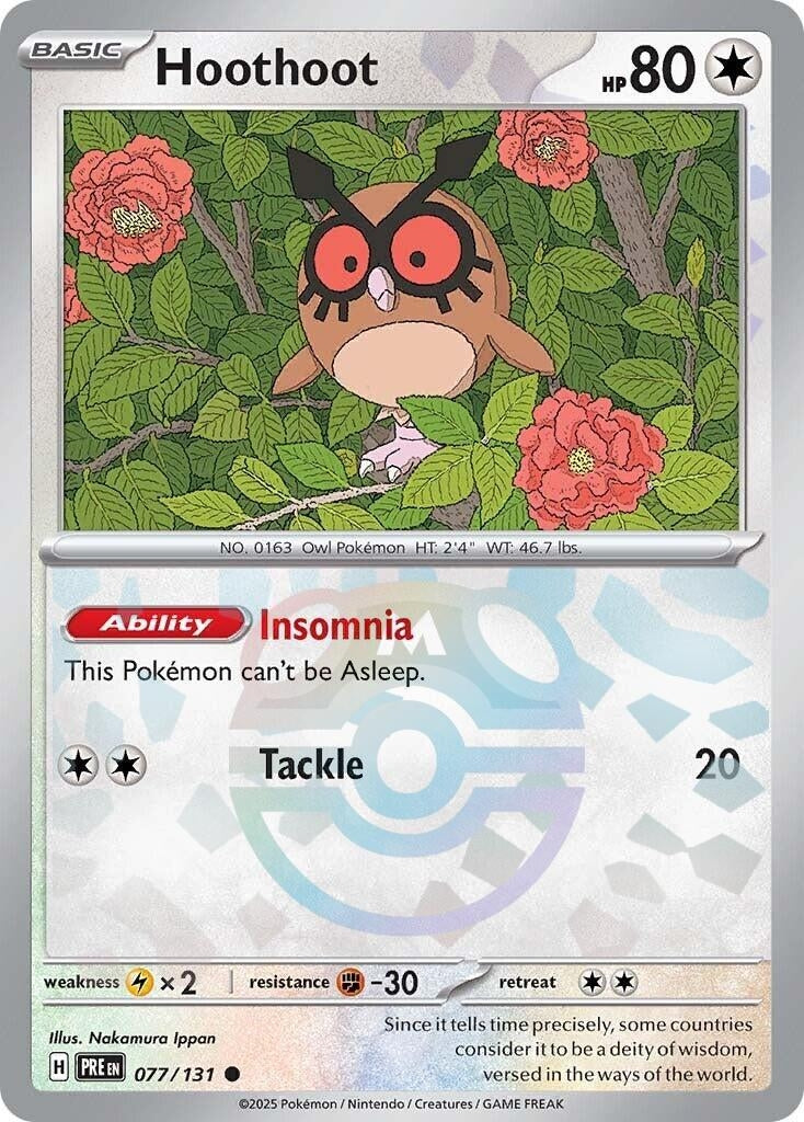 Image for Hoothoot (Master Ball Pattern) (077/131) - Pokemon