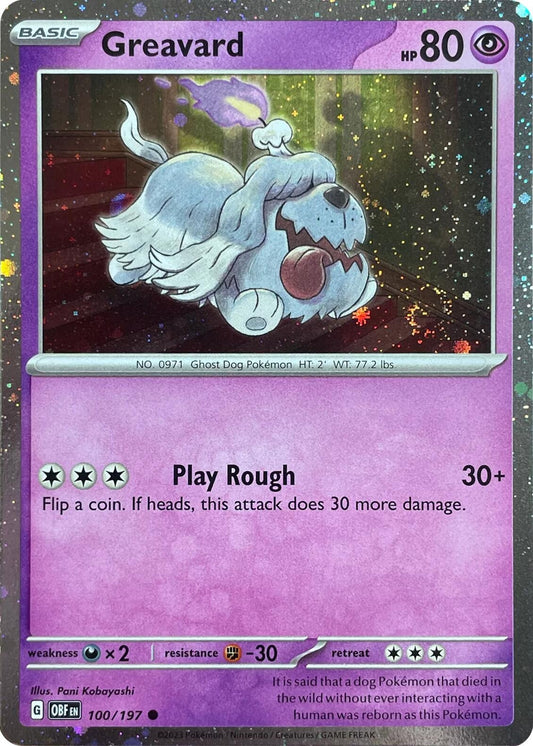 Image for Greavard - 100/197 (Cosmos Holo) (100/197) - Pokemon